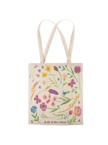 Mr. & Mrs. Panda Shopper Bag Frühling mit Spruch in Bunt