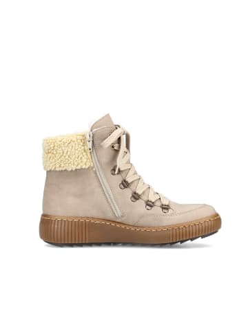 rieker Schnürstiefelette in beige