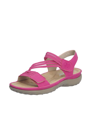 rieker Sandalen in magenta/fuchsia-white