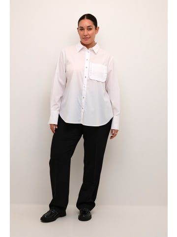 KAFFE curve Langarm - Hemd KCelna in Optical White