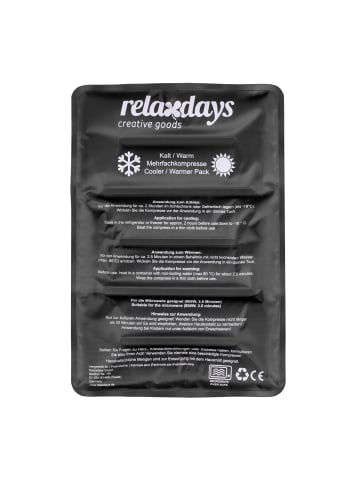 relaxdays Kühlpad in Schwarz - (B)25 x (H)2 x (T)36 cm