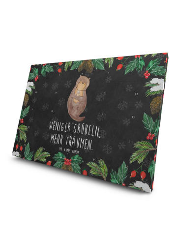Mr. & Mrs. Panda Advents-Teekalender Otter Muschel mit Spruch in Kreidetafel
