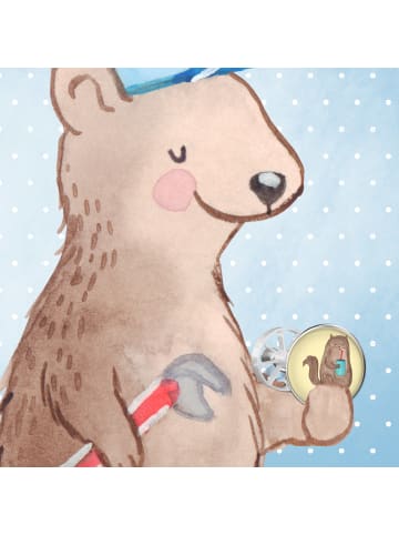 Mr. & Mrs. Panda Stöpsel Waschbecken Katze Dose ohne Spruch in Gelb Pastell