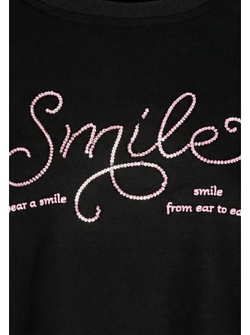 Swirly Women Sweatshirt in Black