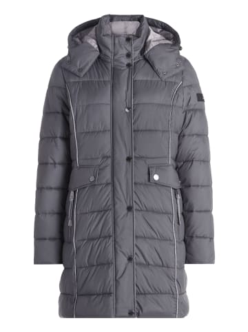 Betty Barclay Steppjacke mit abnehmbarer Kapuze in Dunkelgrau