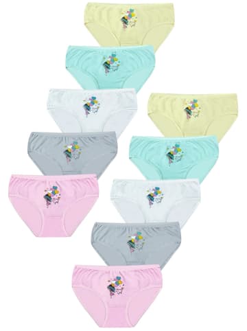 LOREZA 10er Set Slips - Herz - Bunt