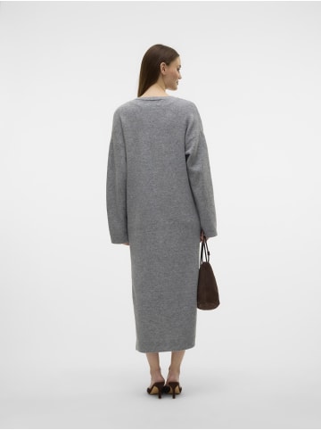 Vero Moda Strickkleid in Dark Grey Melange