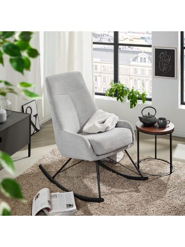 home24 Schaukelstuhl Arshat in Hellgrau