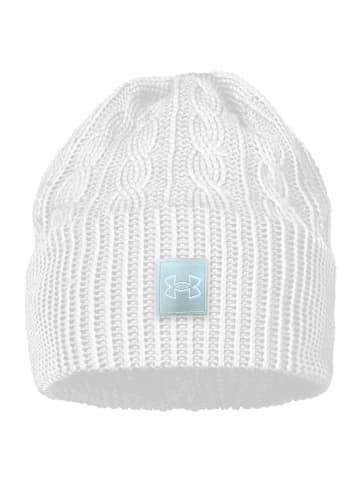 Under Armour Halftime Cable Beanie - Mütze in weiß