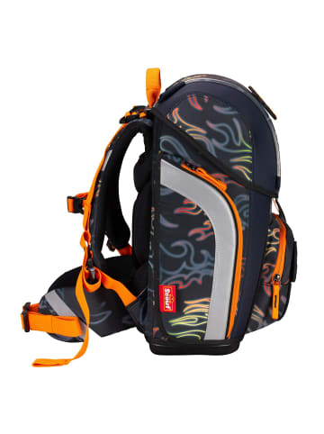 Scout Genius Exklusiv Safety Light Schulranzen-Set in Flames