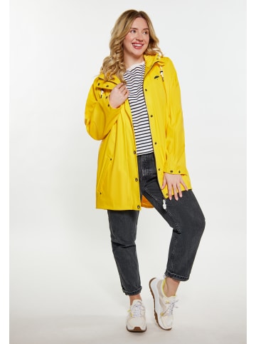 Schmuddelwedda Damen Curvy Regenmantel in Gelb