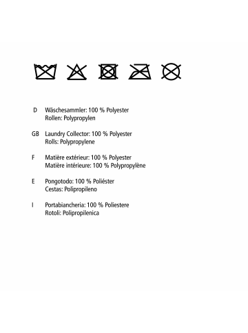 Wenko Wäschesammler Quadro Beige, Wäschesammler Mod. Quadro Beige in Beige