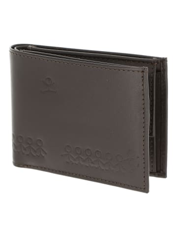 oxmox Leather Geldbörse RFID Schutz Leder 11 cm in braun-jumping-jack