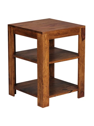 FineBuy Bücherregal in Braun / Sheesham / 44x44x60