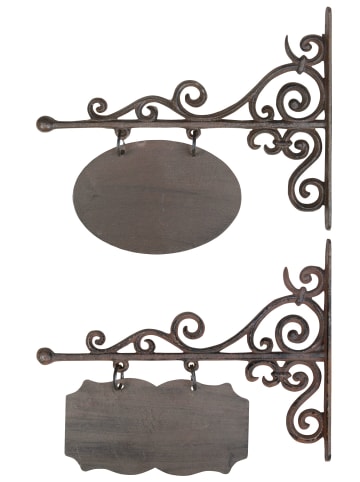 Esschert Design Metallschild in rostbraun
