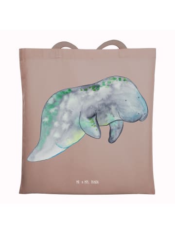 Mr. & Mrs. Panda canvas tasche Seekuh Chillen ohne Spruch in Braun Pastell