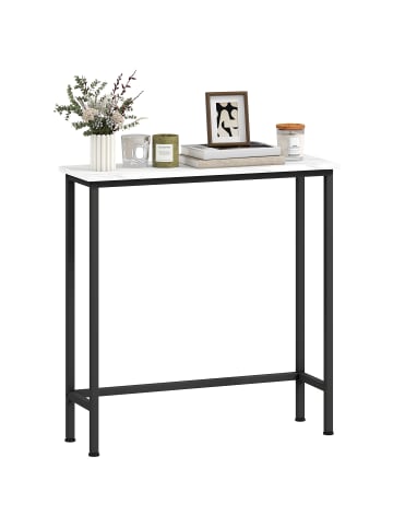 HOMCOM Konsolentisch-75L x 24B x 76H cm-Schwarz