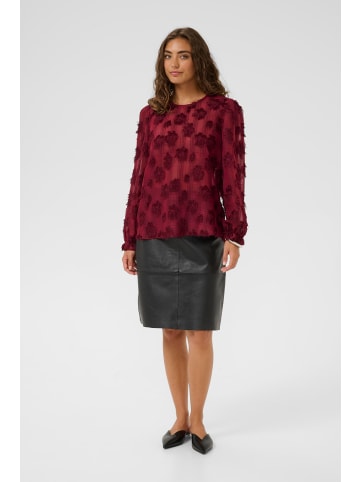 CULTURE Langarm-Bluse CUbeannie Classic fit in Zinfandel