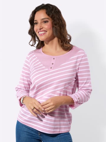 WITT WEIDEN Ringelshirt in rosé-ecru-gemustert