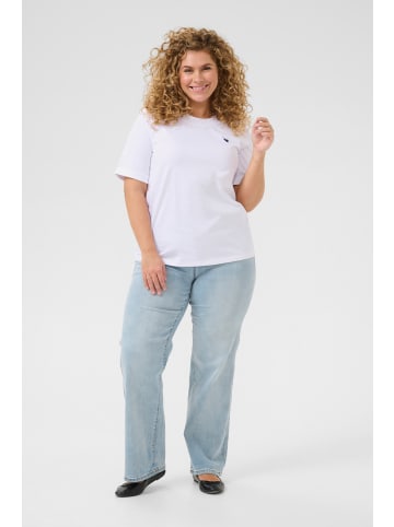 KAFFE curve T-Shirt kurzarm KCart Regular fit in Optical White