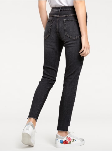 Heine Destroyed-Jeans in black denim