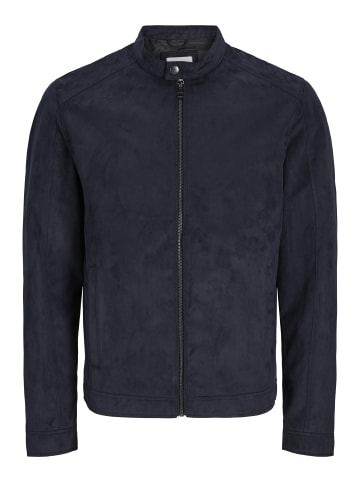 Jack & Jones Kunstwildlederjacke in Jet Black