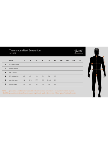 Brandit Cargohose "Thermo Pants Next Generation" in Schwarz