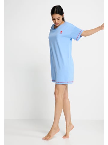 LSCN BY LASCANA Nachthemd in blau bedruckt