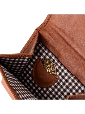 Esquire Chicago Geldbörse Leder 10 cm in cognac