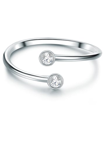 Trilani Ring Sterling Silber Zirkonia in silber