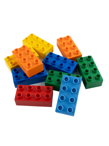 LEGO DUPLO® 2x4 Bausteine Bunt 3011 10x Teile - ab 18 Monaten in blue
