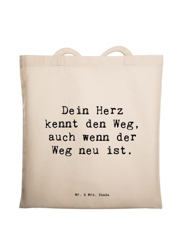 Mr. & Mrs. Panda Büchertasche Spruch Trennung von den Eltern mit... in Creme
