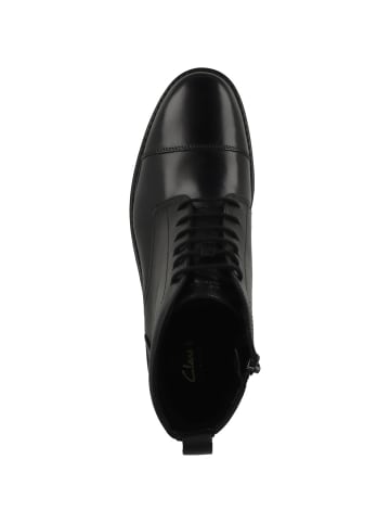 Clarks Schnürboots Aldwin Cap in schwarz
