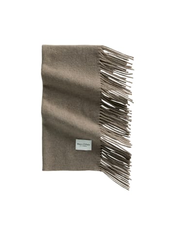 Marc O'Polo Gewebter Wollschal in Stone Taupe Melange