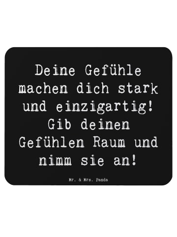 Mr. & Mrs. Panda Mousepad Spruch Emotionen ausdrücken mit Spruch in Schwarz