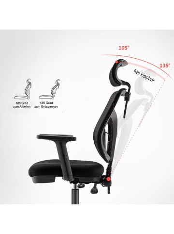 MCW Bürostuhl J92 ergonomisch, Grau