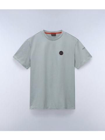 Napapijri T-Shirt "S-Badge Ss" in Grün