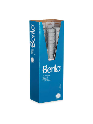 Berilo Badematte rutschfest BRICK in Grau, 50 x 50 cm