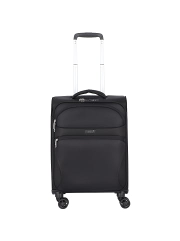 D&N Travel Line 9104 4 Rollen Kabinentrolley S 55 cm in schwarz