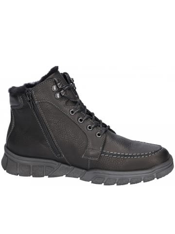 WALDLÄUFER Schnürstiefel H- LIno  in Schwarz