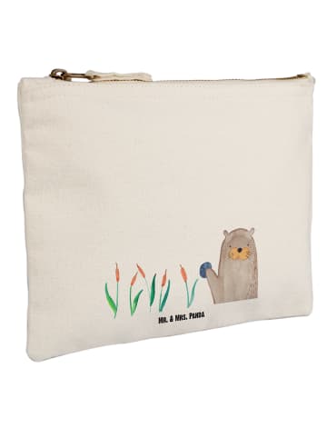 Mr. & Mrs. Panda Schminktasche Otter Stein ohne Spruch in Weiß