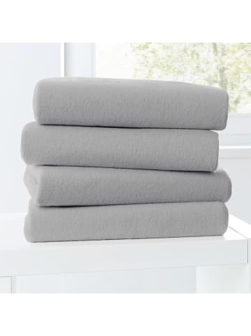 Primera Biber Spannbettlaken in granit