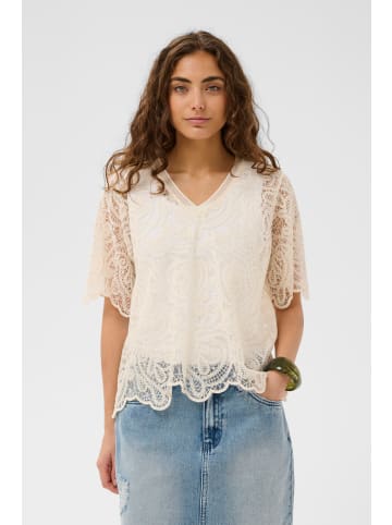 CULTURE Bluse kurzarm CUjuko Relaxed fit in Whitecap