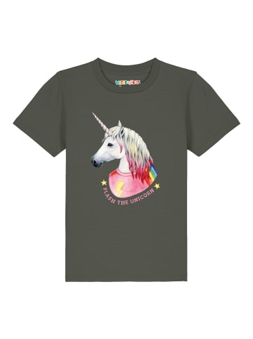 wat? Apparel T-Shirt Flash, the unicorn in Khaki