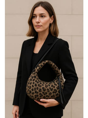 collezione alessandro Schultertasche " Leo Kuschel " in braun