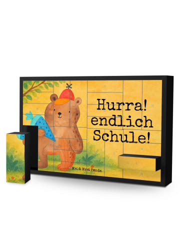 Mr. & Mrs. Panda Weihnachtskalender Bär Schultüte Design mit Spruch in Weiß