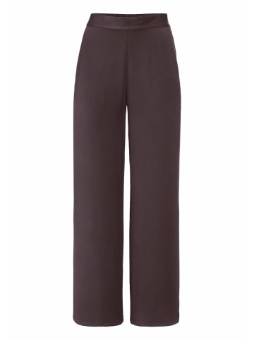Hessnatur Hose Wide Leg in schwarzbeere