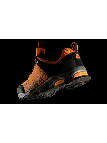 GUGGEN MOUNTAIN Wanderschuhe Trekkingschuhe Bergschuhe für Damen Linien Punkte in Orange