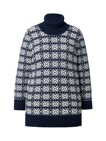 Ulla Popken Pullover in navy blau