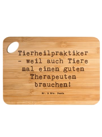 Mr. & Mrs. Panda Holzbrett Spruch Tierheilpraktiker mit Spruch in Braun